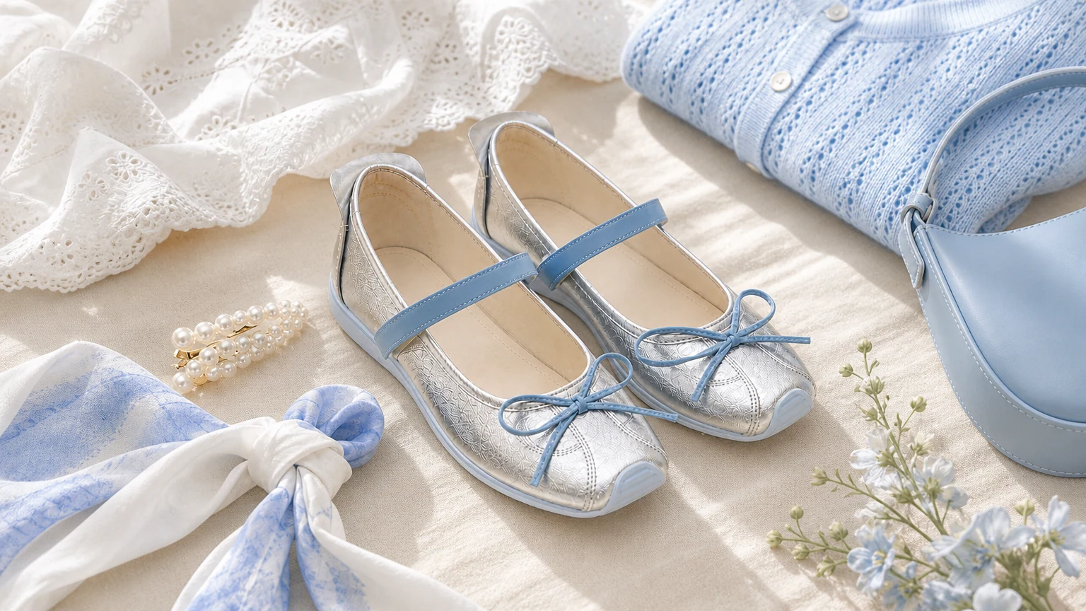 Elegante Mary Jane-Wanderschuhe mit Schleifendetail in einem weichen Lifestyle-Stil