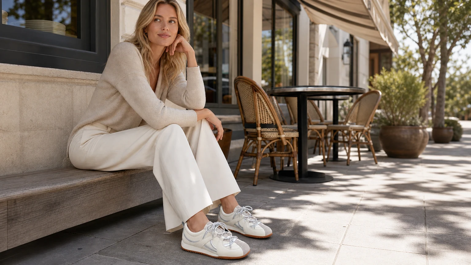 Ballet-inspired Mary Jane shoes in a soft lifestyle scene